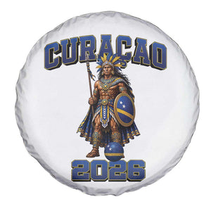 Curacao Warrior Football Fan Spare Tire Cover Proud Island Game Day Gift