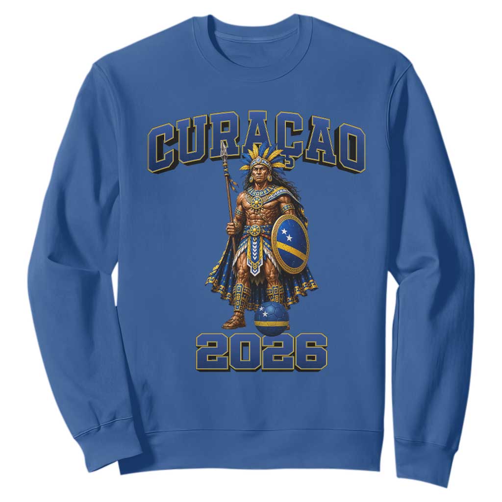 Curacao Warrior Football Fan Sweatshirt Proud Island Game Day Gift