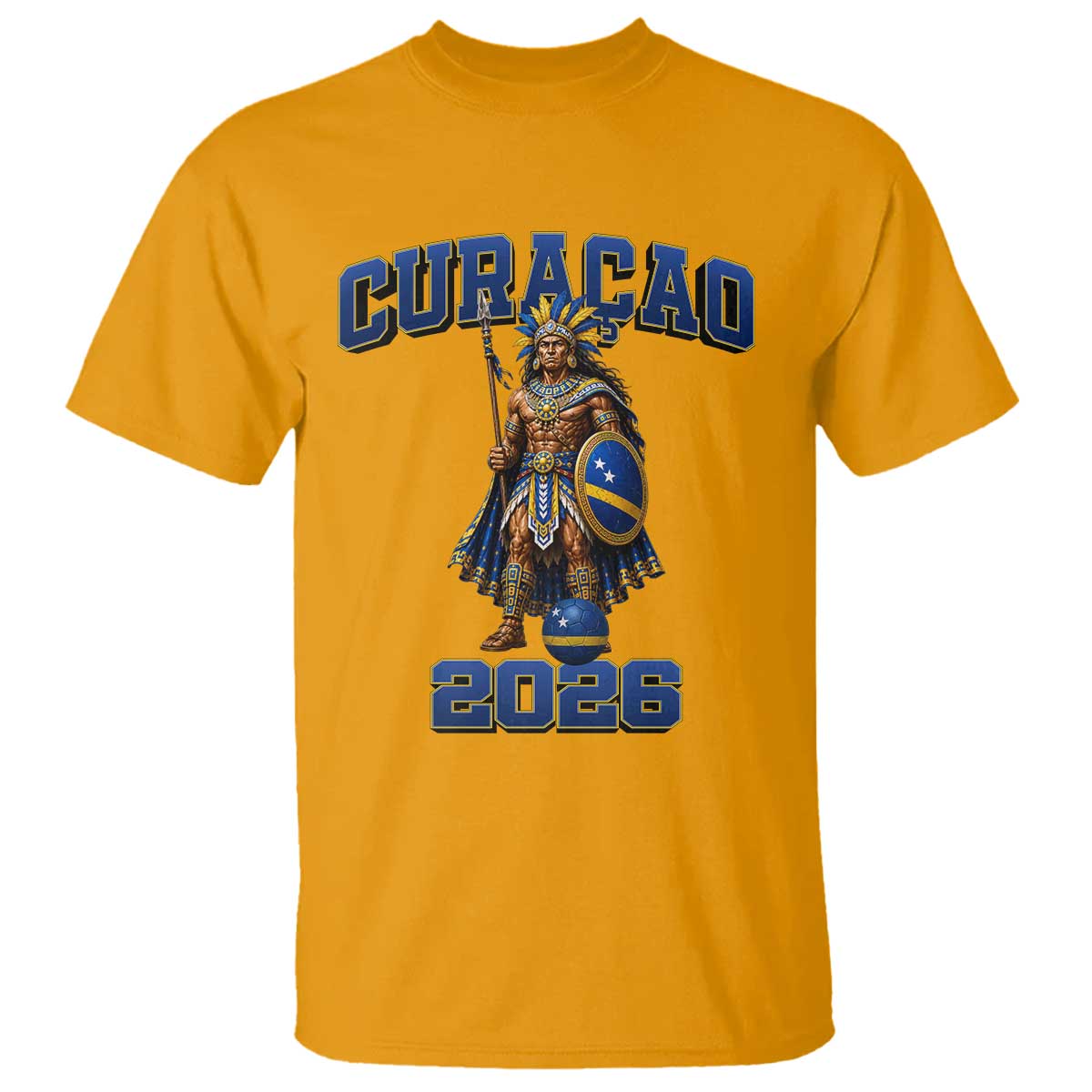Curacao Warrior Football Fan T Shirt Proud Island Game Day Gift