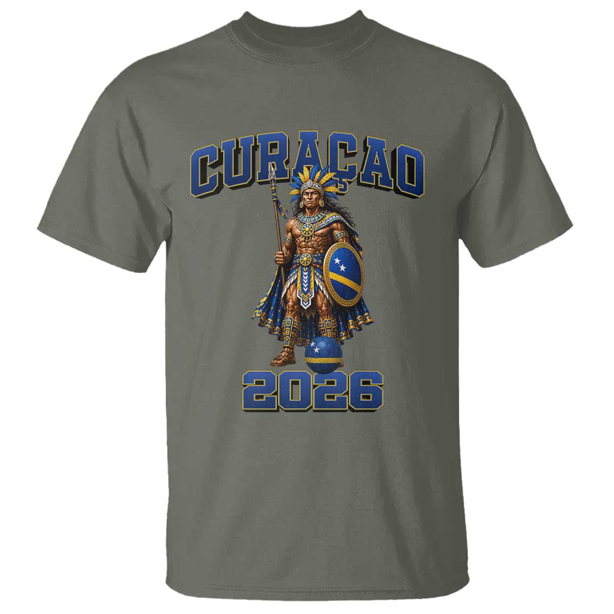 Curacao Warrior Football Fan T Shirt Proud Island Game Day Gift