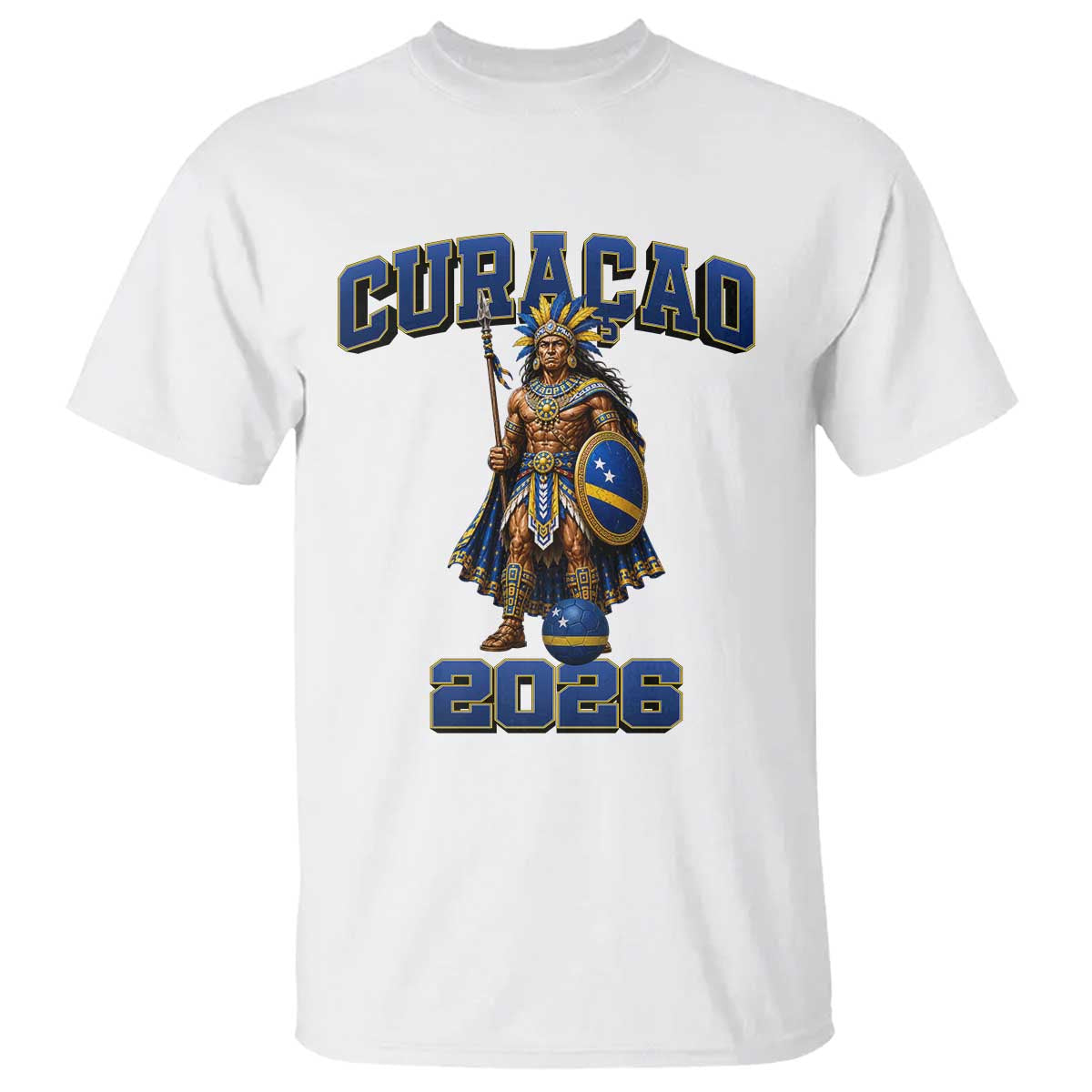 Curacao Warrior Football Fan T Shirt Proud Island Game Day Gift