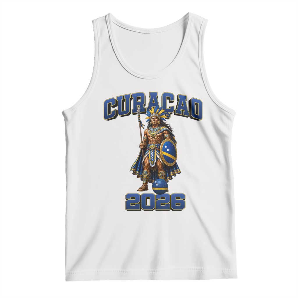 Curacao Warrior Football Fan Tank Top Proud Island Game Day Gift TS12 White Print Your Wear