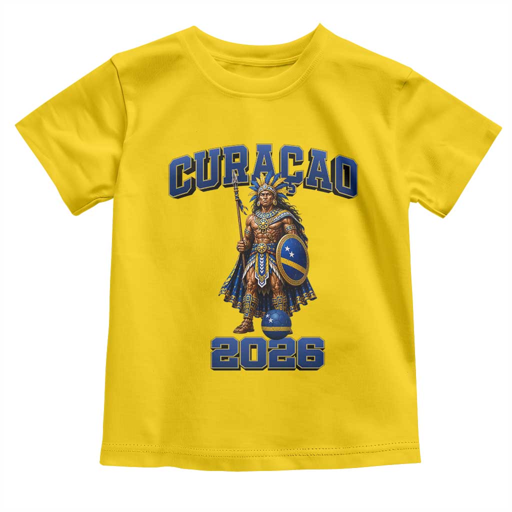 Curacao Warrior Football Fan Toddler T Shirt Proud Island Game Day Gift