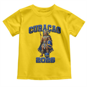 Curacao Warrior Football Fan Toddler T Shirt Proud Island Game Day Gift