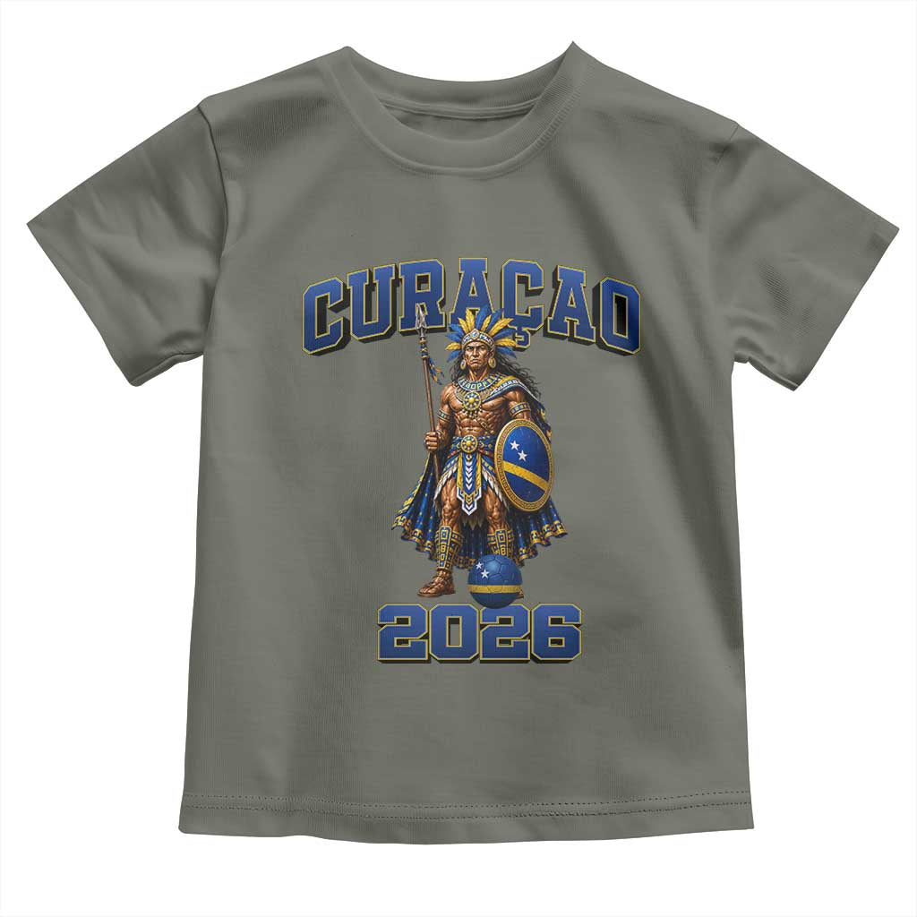 Curacao Warrior Football Fan Toddler T Shirt Proud Island Game Day Gift