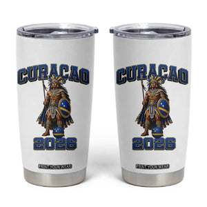 Curacao Warrior Football Fan Tumbler Cup Proud Island Game Day Gift