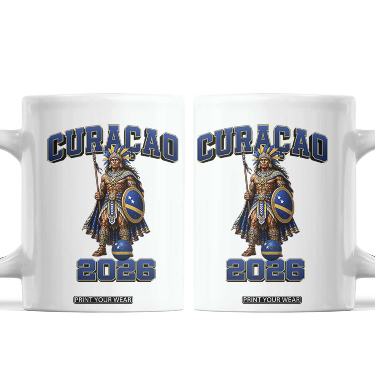 Curacao Warrior Football Fan Coffee Mug Proud Island Game Day Gift