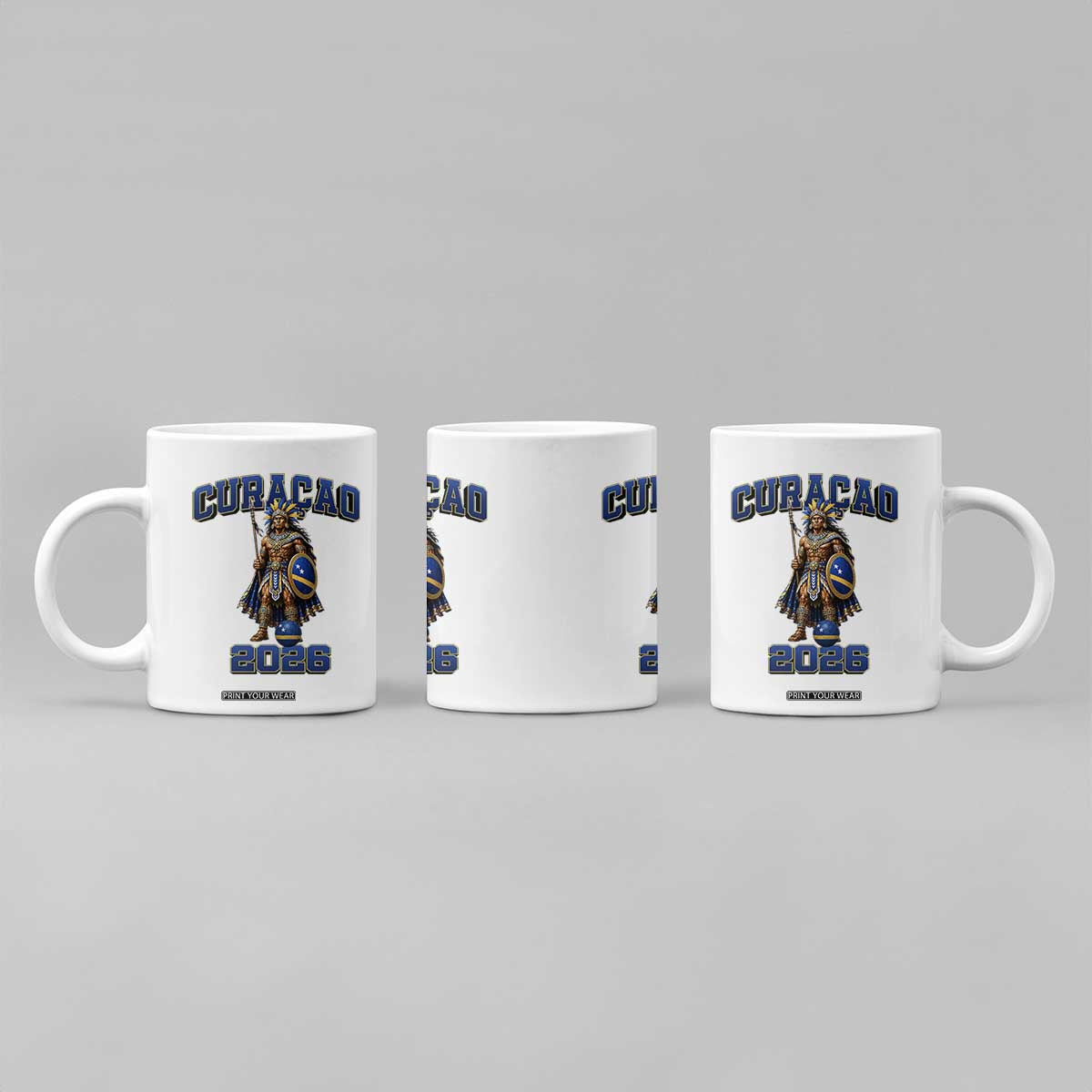 Curacao Warrior Football Fan Coffee Mug Proud Island Game Day Gift