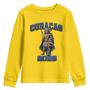 Curacao Warrior Football Fan Youth Sweatshirt Proud Island Game Day Gift