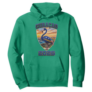 Funny Curacao Flamingo Soccer Lover Hoodie Caribbean Island Gift