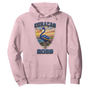 Funny Curacao Flamingo Soccer Lover Hoodie Caribbean Island Gift