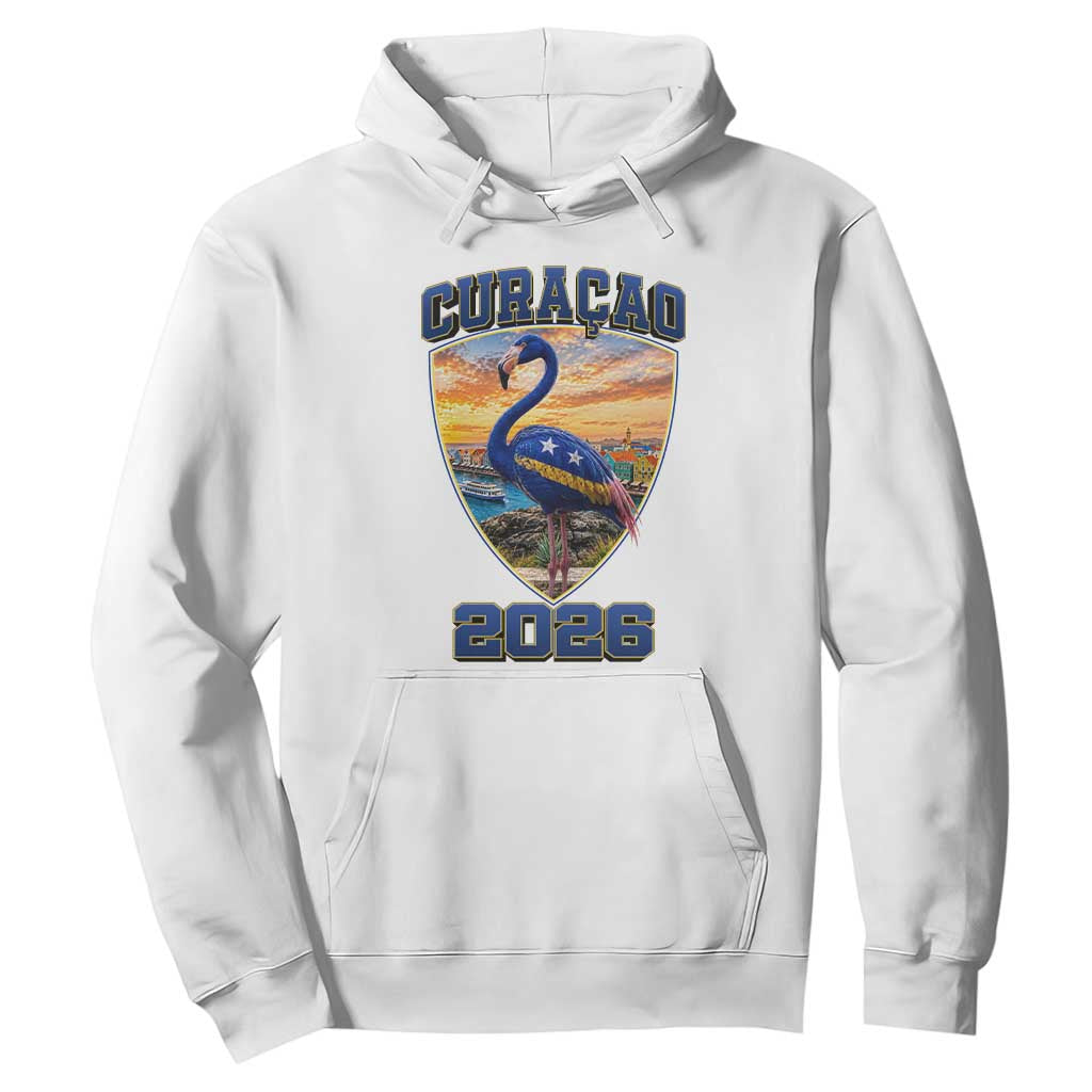 Funny Curacao Flamingo Soccer Lover Hoodie Caribbean Island Gift