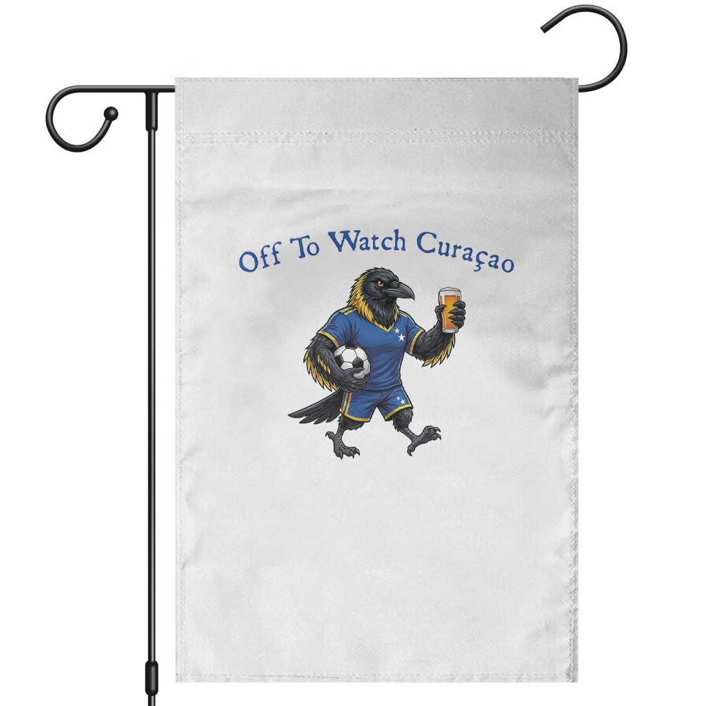Funny Curacao Bird Soccer Fan Gift Garden Flag Off To Watch Curaçao TS12 White Print Your Wear