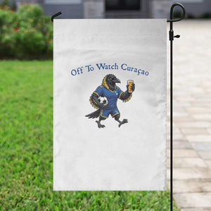 Funny Curacao Bird Soccer Fan Gift Garden Flag Off To Watch Curaçao
