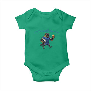 Funny Curacao Bird Soccer Fan Gift Baby Onesie Off To Watch Curaçao
