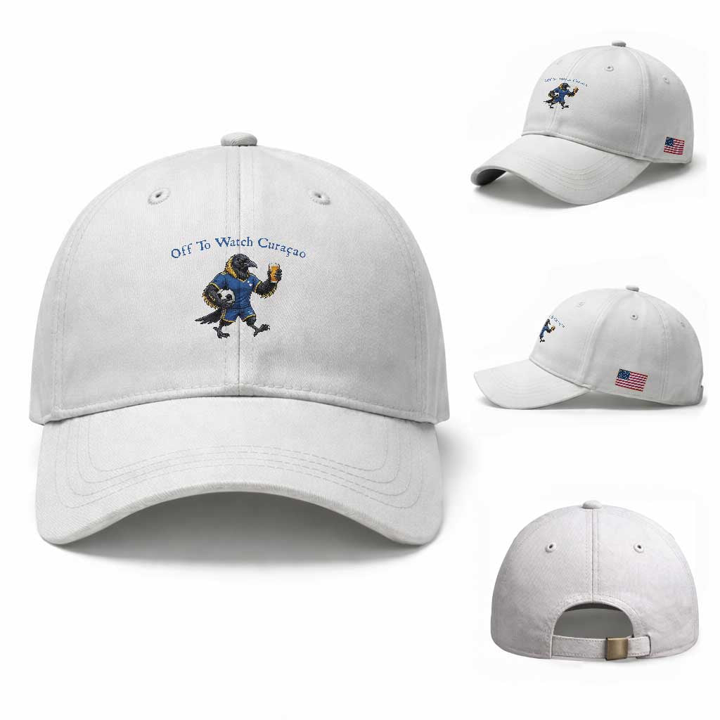 Funny Curacao Bird Soccer Fan Gift Baseball Cap Off To Watch Curaçao