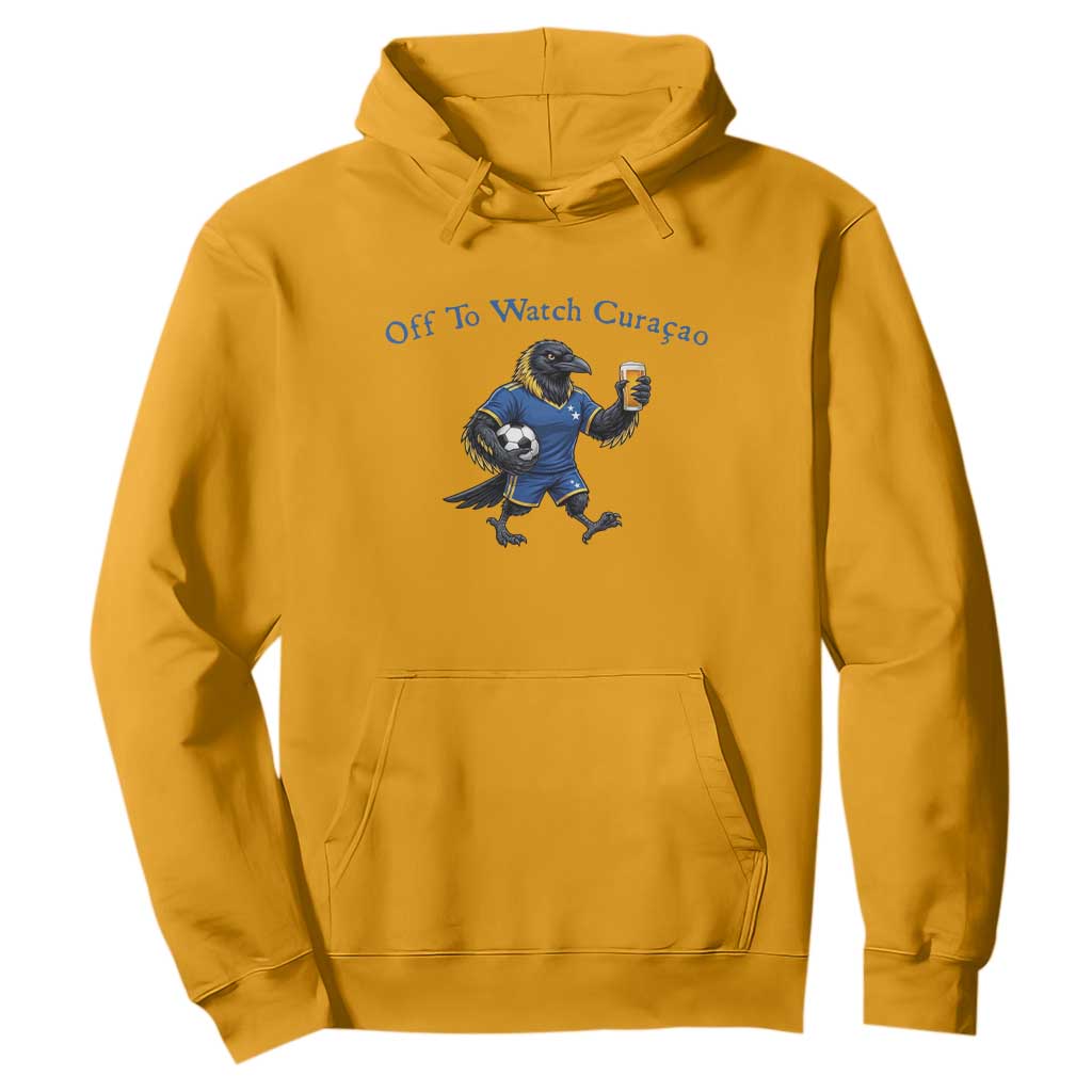 Funny Curacao Bird Soccer Fan Gift Hoodie Off To Watch Curaçao