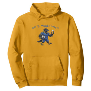 Funny Curacao Bird Soccer Fan Gift Hoodie Off To Watch Curaçao
