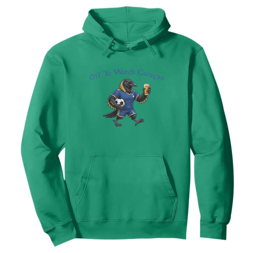 Funny Curacao Bird Soccer Fan Gift Hoodie Off To Watch Curaçao