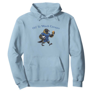 Funny Curacao Bird Soccer Fan Gift Hoodie Off To Watch Curaçao