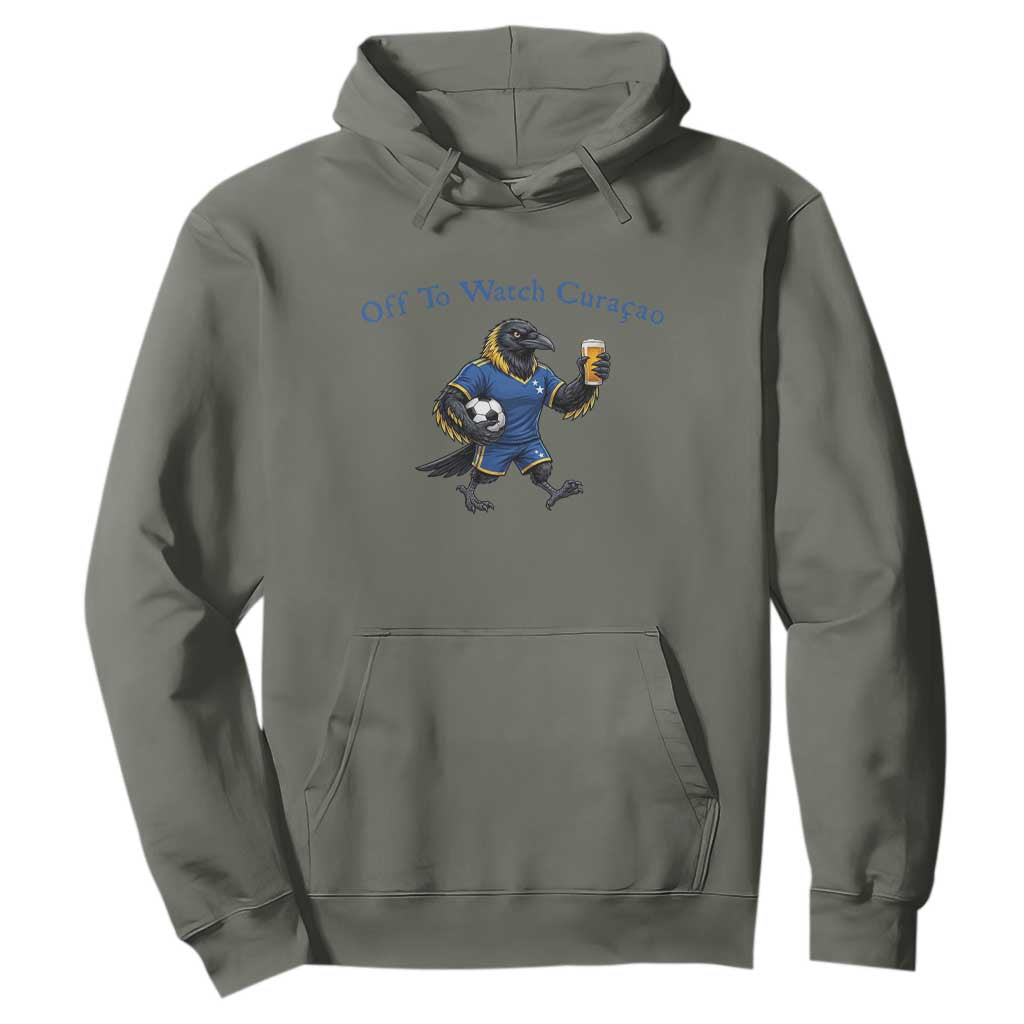 Funny Curacao Bird Soccer Fan Gift Hoodie Off To Watch Curaçao