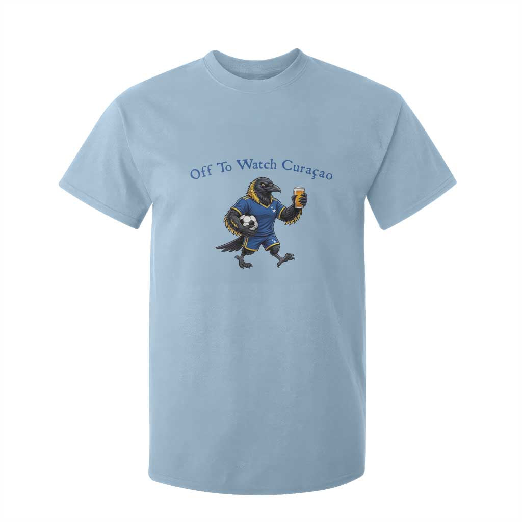 Funny Curacao Bird Soccer Fan Gift T Shirt For Kid Off To Watch Curaçao