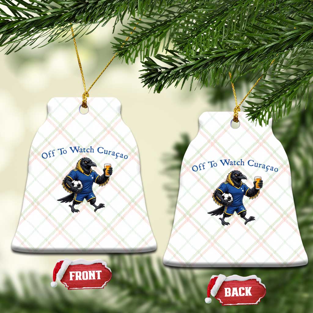 Funny Curacao Bird Soccer Fan Gift Ceramic Ornament Off To Watch Curaçao