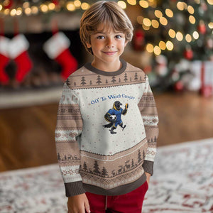 Funny Curacao Bird Soccer Fan Gift Ugly Christmas Sweater Off To Watch Curaçao