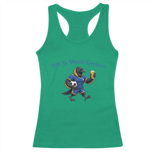 Funny Curacao Bird Soccer Fan Gift Racerback Tank Top Off To Watch Curaçao