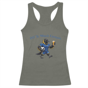 Funny Curacao Bird Soccer Fan Gift Racerback Tank Top Off To Watch Curaçao
