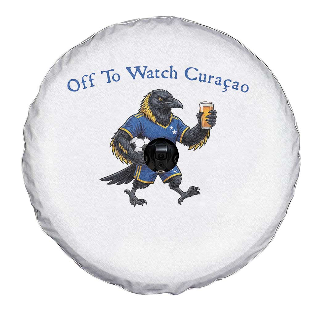 Funny Curacao Bird Soccer Fan Gift Spare Tire Cover Off To Watch Curaçao