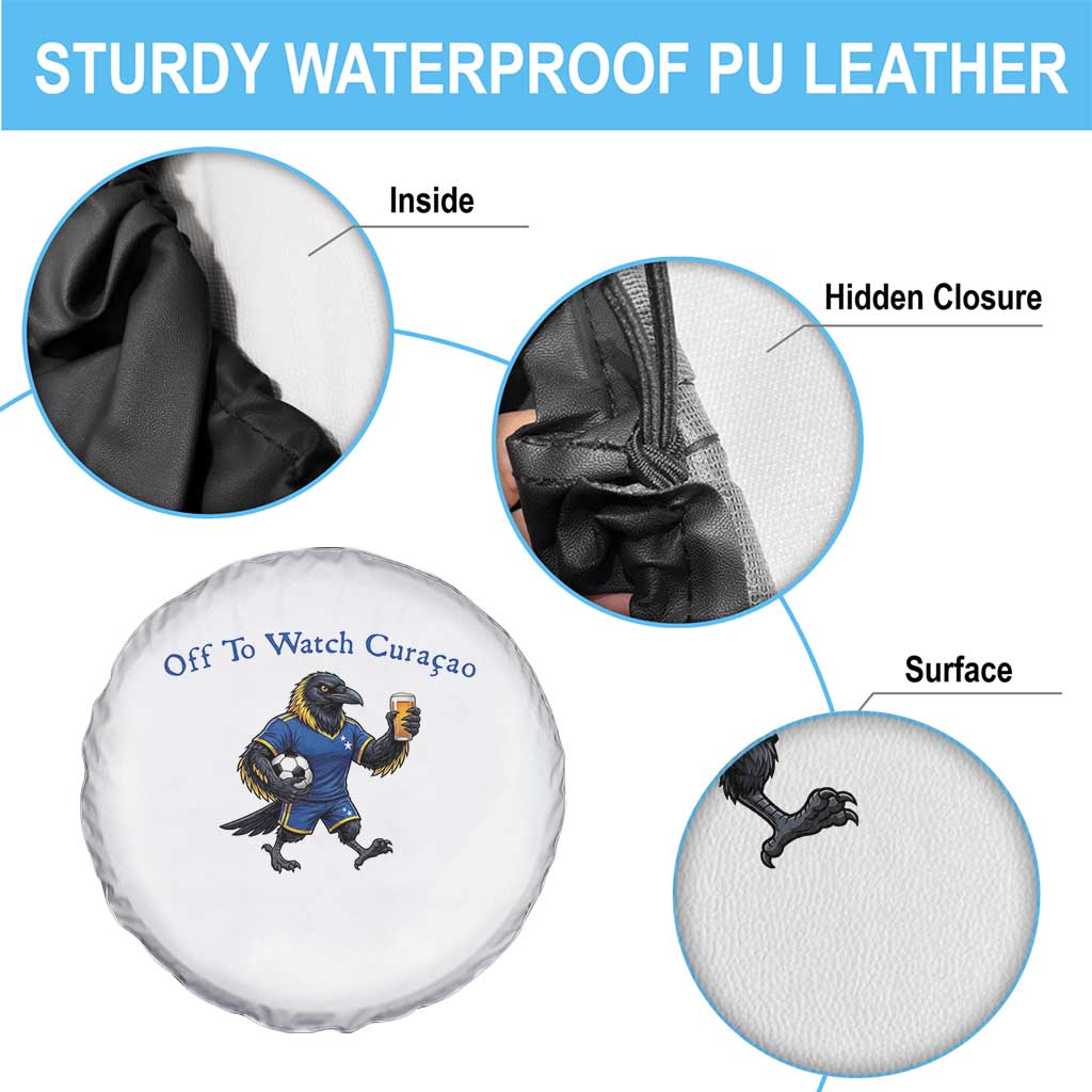 Funny Curacao Bird Soccer Fan Gift Spare Tire Cover Off To Watch Curaçao