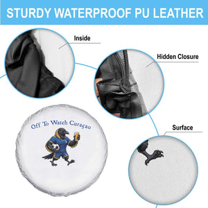 Funny Curacao Bird Soccer Fan Gift Spare Tire Cover Off To Watch Curaçao