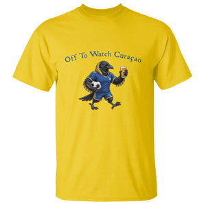 Funny Curacao Bird Soccer Fan Gift T Shirt Off To Watch Curaçao