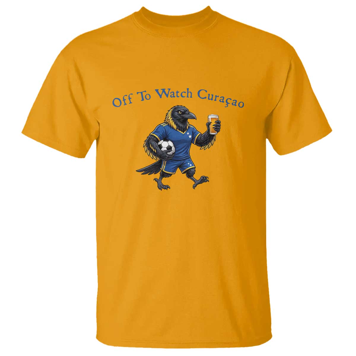 Funny Curacao Bird Soccer Fan Gift T Shirt Off To Watch Curaçao