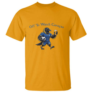 Funny Curacao Bird Soccer Fan Gift T Shirt Off To Watch Curaçao
