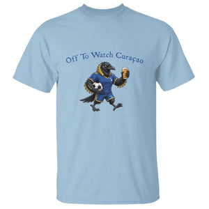 Funny Curacao Bird Soccer Fan Gift T Shirt Off To Watch Curaçao