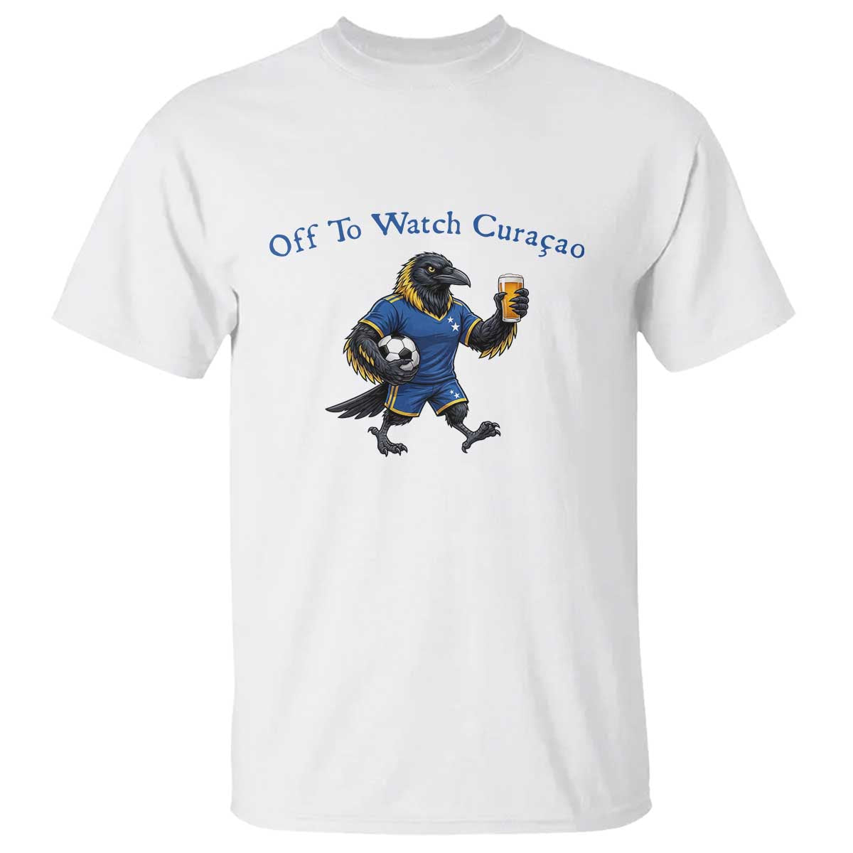 Funny Curacao Bird Soccer Fan Gift T Shirt Off To Watch Curaçao