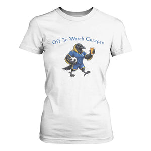 Funny Curacao Bird Soccer Fan Gift T Shirt For Women Off To Watch Curaçao
