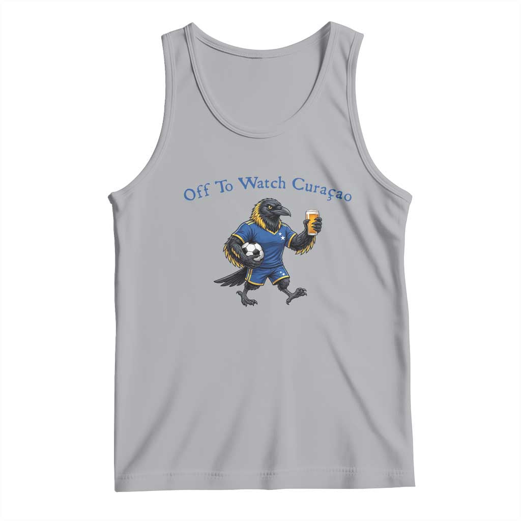 Funny Curacao Bird Soccer Fan Gift Tank Top Off To Watch Curaçao