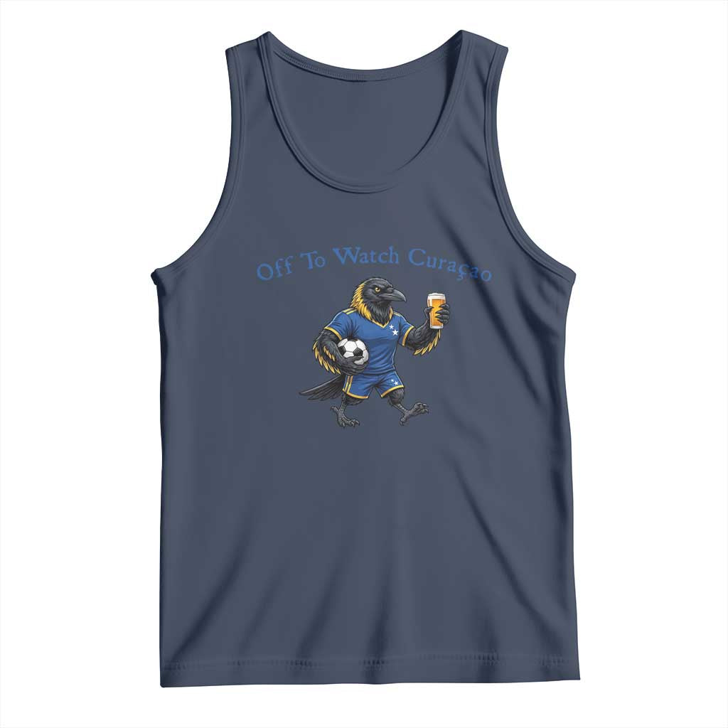 Funny Curacao Bird Soccer Fan Gift Tank Top Off To Watch Curaçao