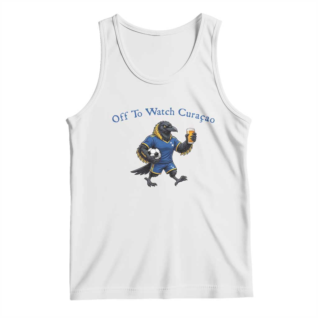 Funny Curacao Bird Soccer Fan Gift Tank Top Off To Watch Curaçao TS12 White Print Your Wear