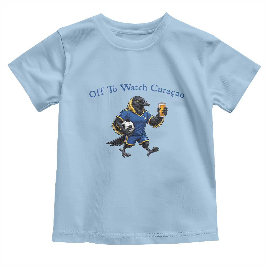 Funny Curacao Bird Soccer Fan Gift Toddler T Shirt Off To Watch Curaçao