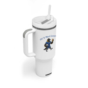 Funny Curacao Bird Soccer Fan Gift Tumbler With Handle Off To Watch Curaçao