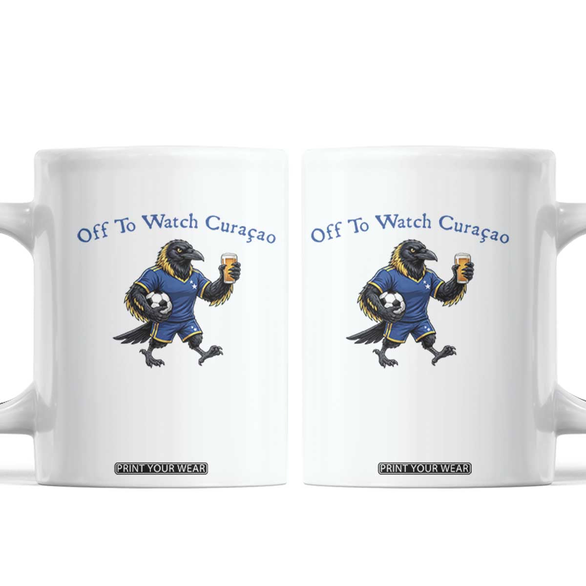 Funny Curacao Bird Soccer Fan Gift Coffee Mug Off To Watch Curaçao