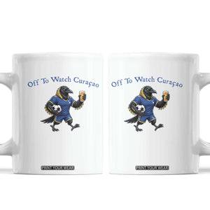 Funny Curacao Bird Soccer Fan Gift Coffee Mug Off To Watch Curaçao