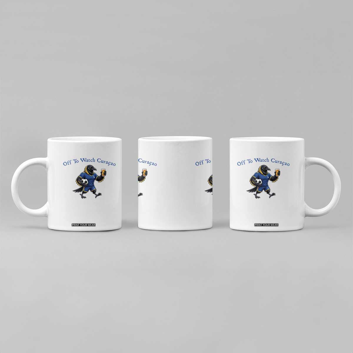 Funny Curacao Bird Soccer Fan Gift Coffee Mug Off To Watch Curaçao