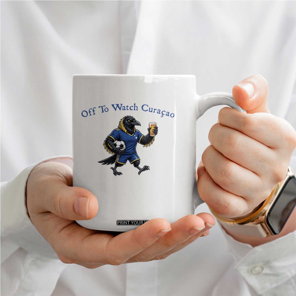 Funny Curacao Bird Soccer Fan Gift Coffee Mug Off To Watch Curaçao