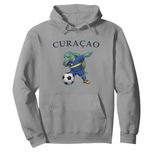 Funny Dabbing Sea Turtle Curaçao Soccer Fan Hoodie Caribbean Pride Graphic