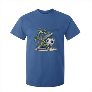 Funny Curaçao Iguana Soccer Fan T Shirt For Kid Caribbean Pride Football Graphic